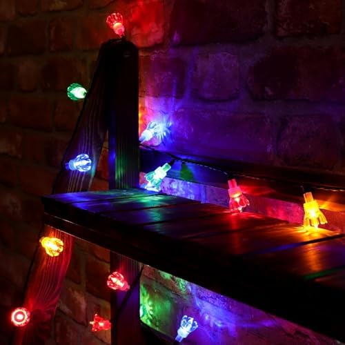 Christmas Concepts® 300 30m/98ft Retro Multi Coloured LED Petal Lights with 8 Function Controller – Indoor/Outdoor – Energy Efficient A++ - Christmas Lights