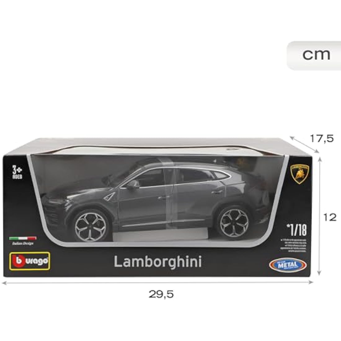 Bburago - 18-11042 - Lamborghini Urus 1/18 Miniature Vehicle, Yellow