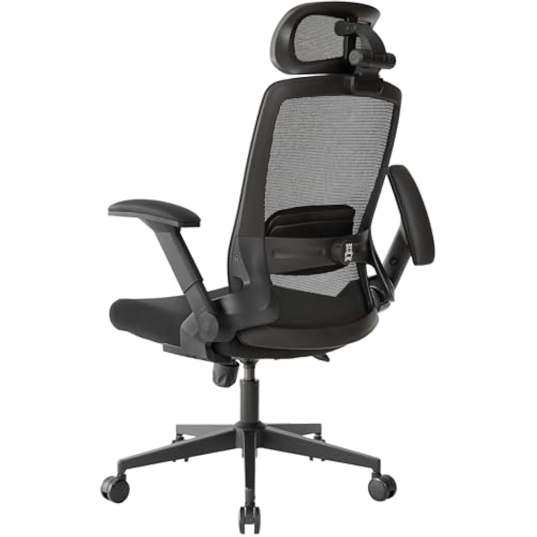 Realm of Thrones VALOUR Ergonomic Office Chair for Home, Gaming Desk Chair, 3D Headrest/High Back Mesh/Comfort Cushion Seat/2D Rotating Armrests/Adjustable Lumbar Support/Heavy Duty Steel Base (Black)