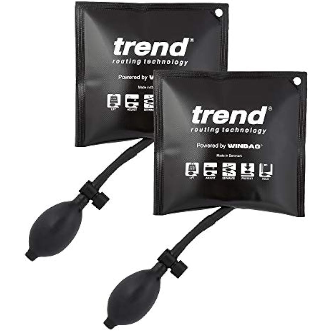 Trend Air Wedge, Pack of 2, Versatile Levelling Solution, 135kg Capacity, 2-50mm Adjustment, WINBAG/2PK