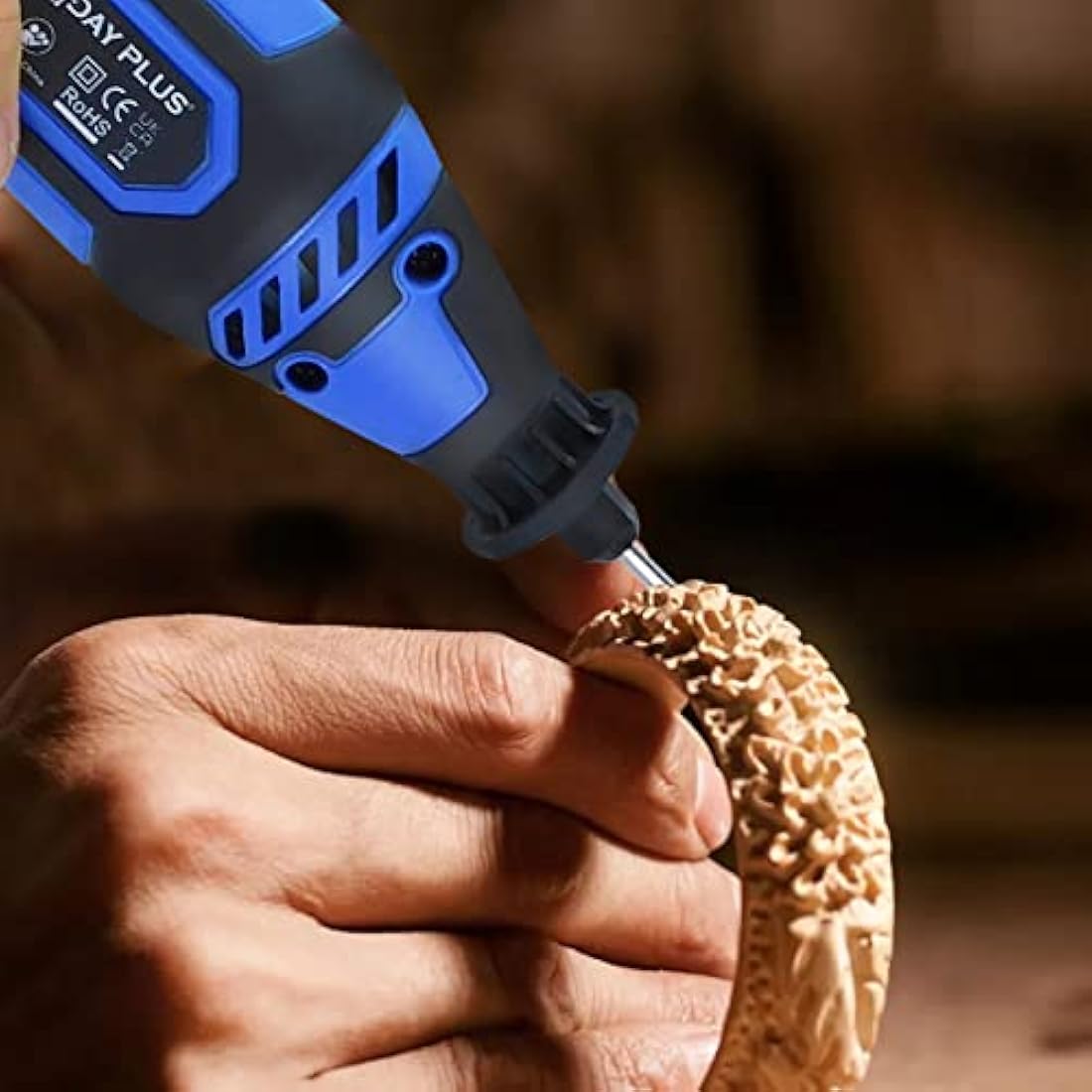 Rotary Tool 135W, Rotary Multi-Tool Kit with 80 Accessories 6 Variable Speeds 10000-32,000 RPM for Cutting, Grinding, Engraving, Polishing, Sharpening, Cleaning, Carving