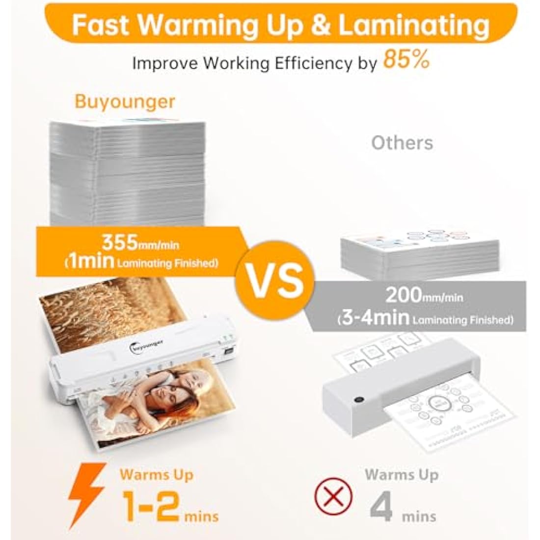 Laminator A3, Laminator Machine with Hot and Cold Settings and 30 Pouches for A3 A4 A5 A6, and Paper Trimmer and Corner Rounder for Home Office