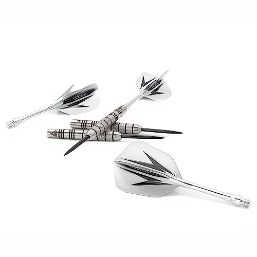 CUESOUL 28 Grams Tungsten Steel Tip Darts Set 95% Tungsten with Luxury Case(CSTSTD028-28L)