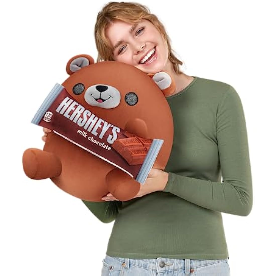 Snackles Series 1 Bear (Hersheys), Surprise Medium Plush, Ultra Soft Plush, 28 cm, Collectible Plush with Real Brands (Bear)