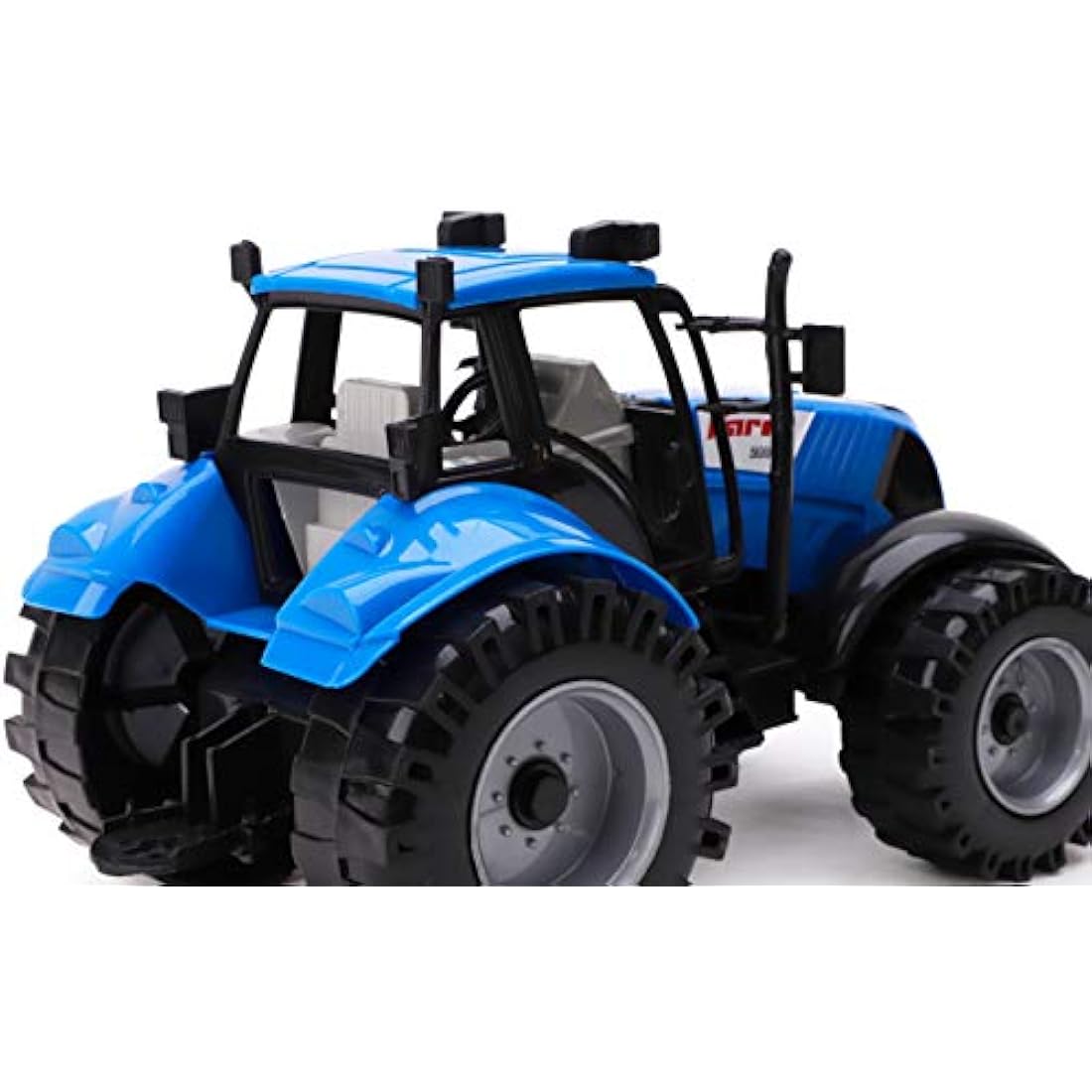 Toyland® Friction Powered Farm Tractor with Opening Hat – Available in Pink, Blue, Red & Green (Blue)
