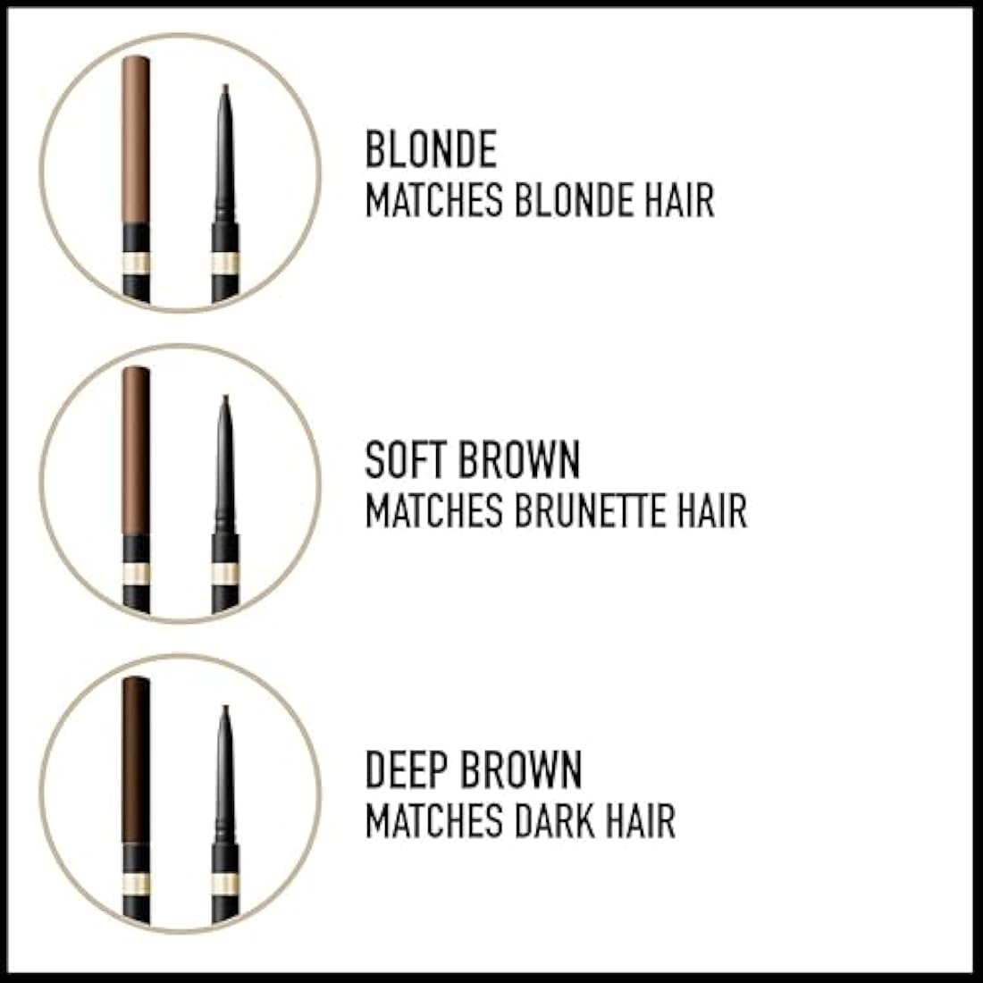 Max Factor Brow Shaper Pencil 30 Deep Brown, 1g