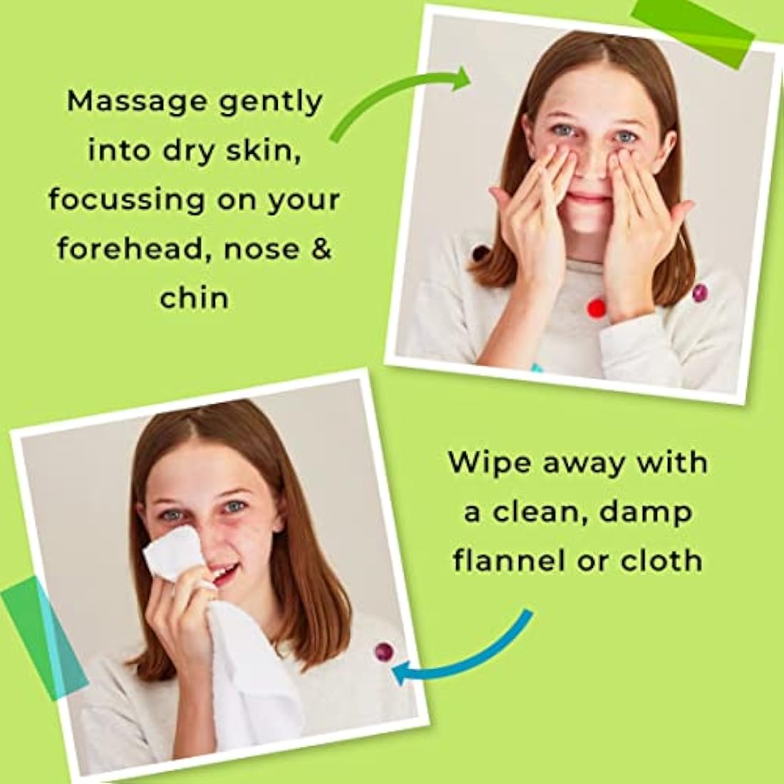 Spots & Stripes - Teen Skincare Essentials for Boys, Effective and Natural Essentials for Teen and Young Skin, with Virgin Coconut, Niaouli and Aloe Vera, Super Gentle