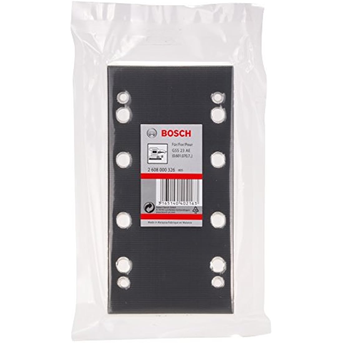 Bosch Professional Sanding Plate for Orbital Sander GSS 23 AE 2608000326
