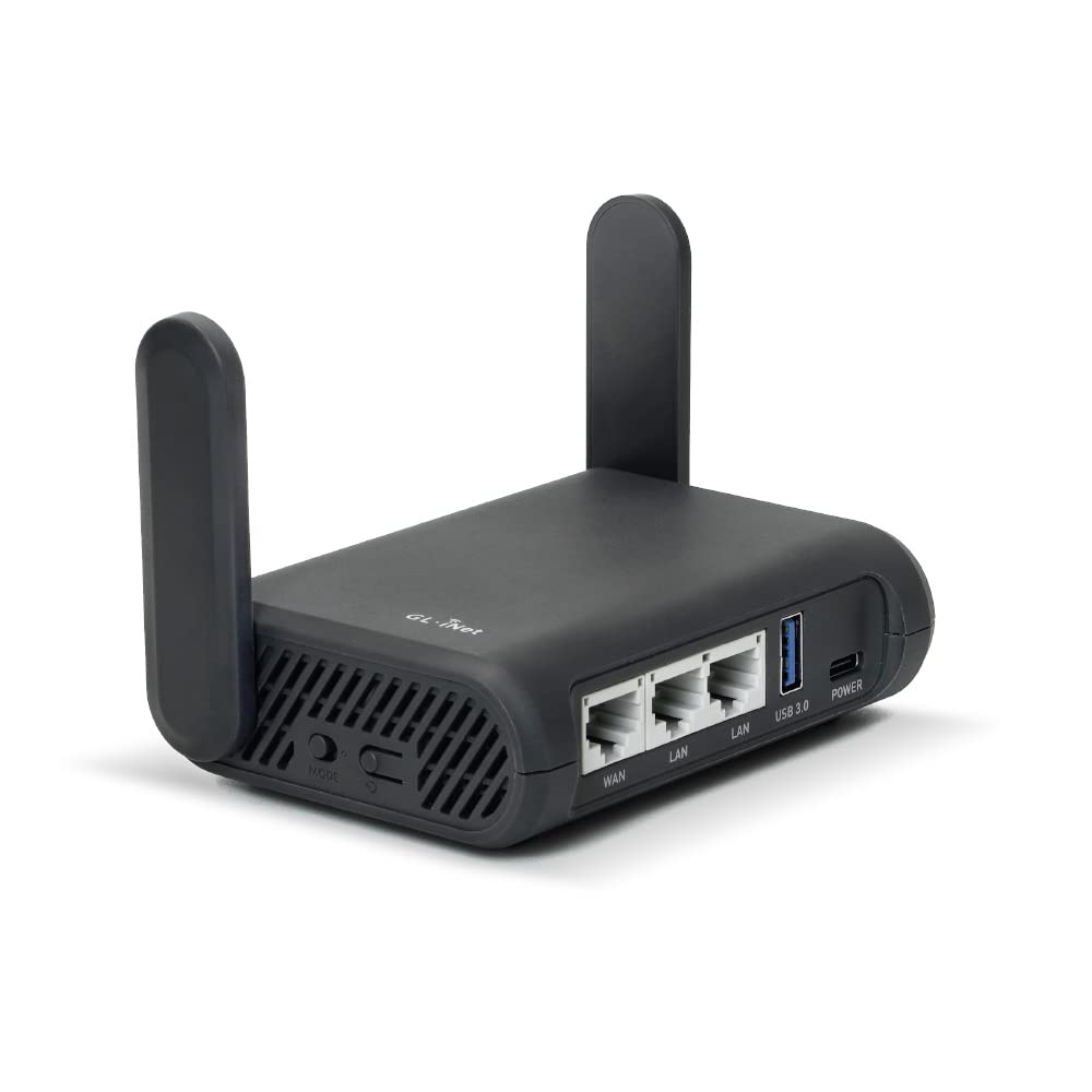 GL.iNet GL-A1300 (Slate Plus) Wireless VPN Encrypted Travel Router? Easy to Setup, Connect to Hotel WiFi & Captive Portal, Phone Tethering, Range