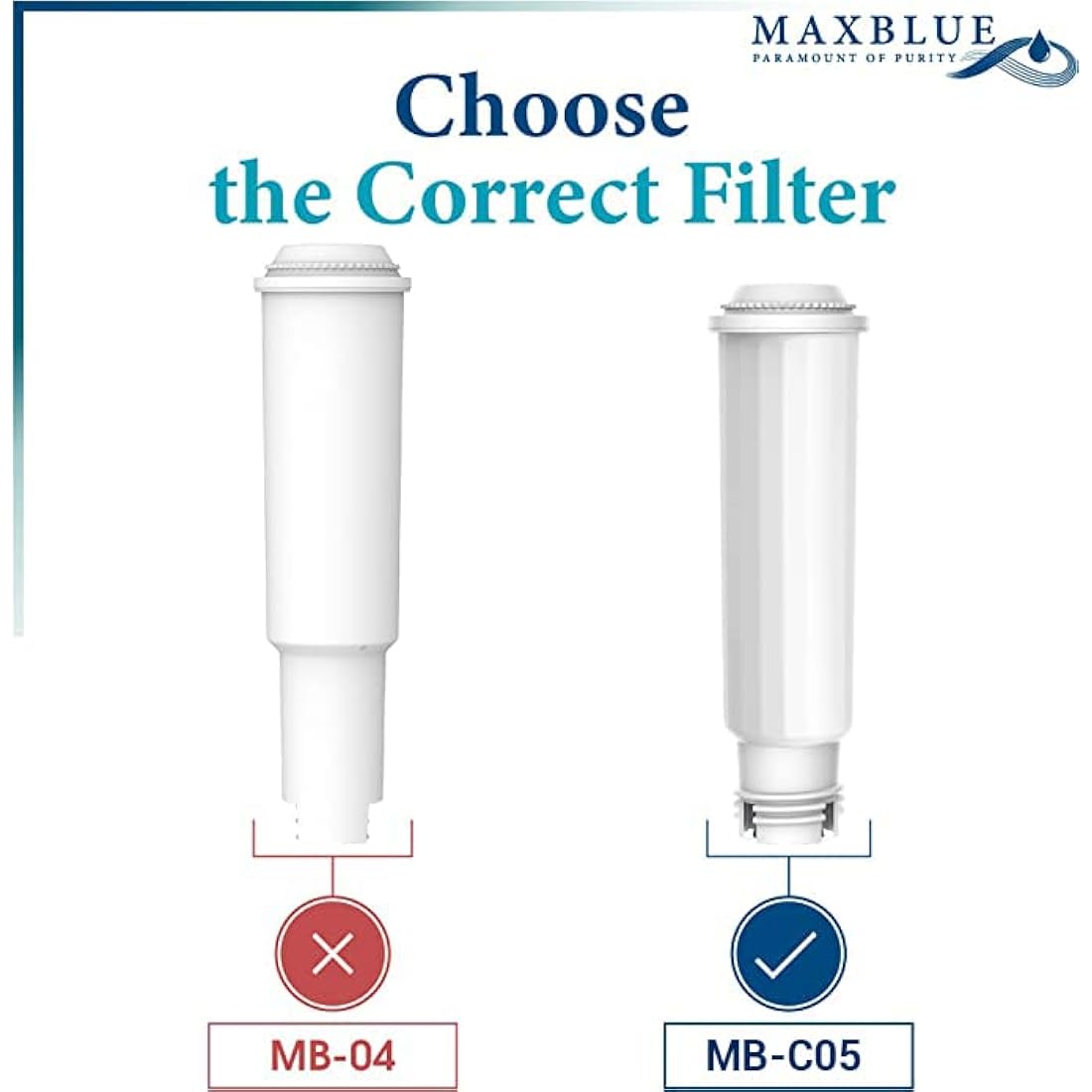 Maxblue F088 Coffee Filter, Compatible with Melitta® Filter Cartridge Pro Aqua, Krups® F088, Fits Many Models of AEG®, Bosch®, Siemens®, Nivona®, Melitta®, and More, TÜV SÜD Certified (6)