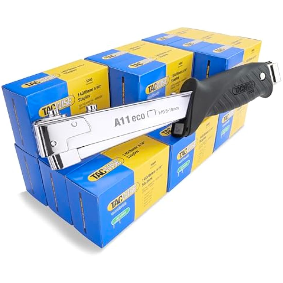 Tacwise 1179 A11 Hammer Tacker with 75,000 140/8mm Staples, Uses Type 140 / 6 - 10 mm Staples