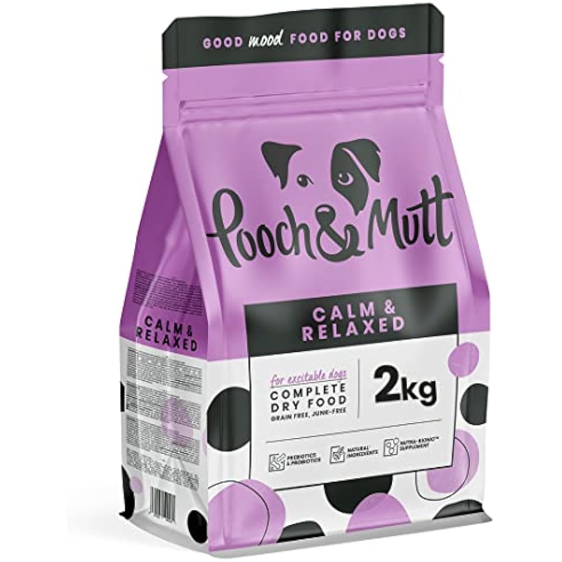 Pooch & Mutt - Calm & Relaxed, Complete Dry Dog Food (Grain Free), Turkey and Sweet Potato, 2kg