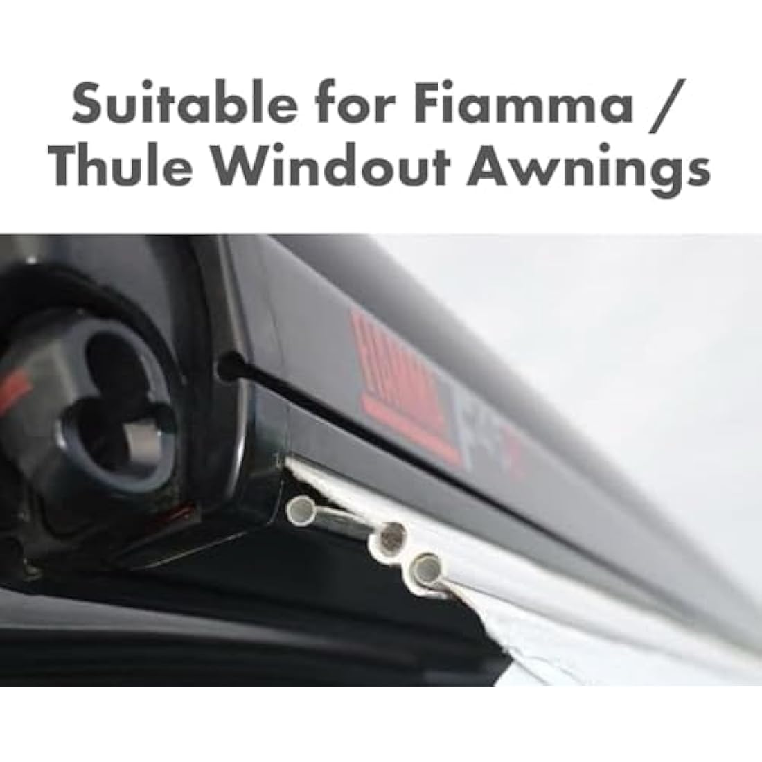 Outdoor Revolution Driveaway Awning Kit Twin 4mm & 6mm Kador Strip with Figure of 8 Rail for VW T5 T6 Campervan & Motorhome Fits into Awning Rail 3m Length