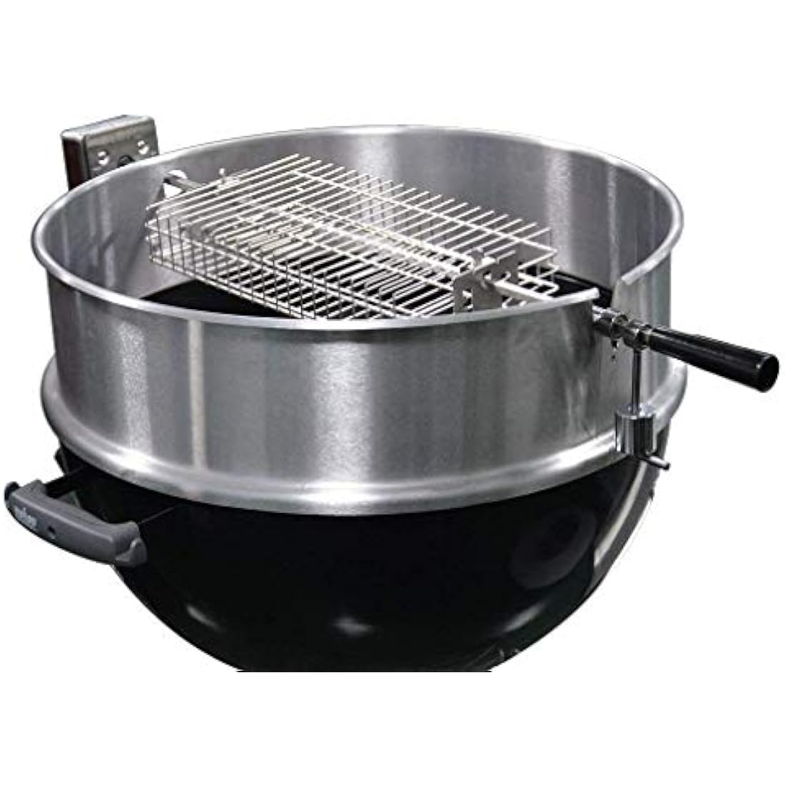 Onlyfire BRK-6042 Stainless Steel Flat Spit Rotisserie Grill Basket Fits 1/2” Hexagon, 3/8" Hexagon, 3/8" Square & 5/16" Square Rotisserie Spit Rods