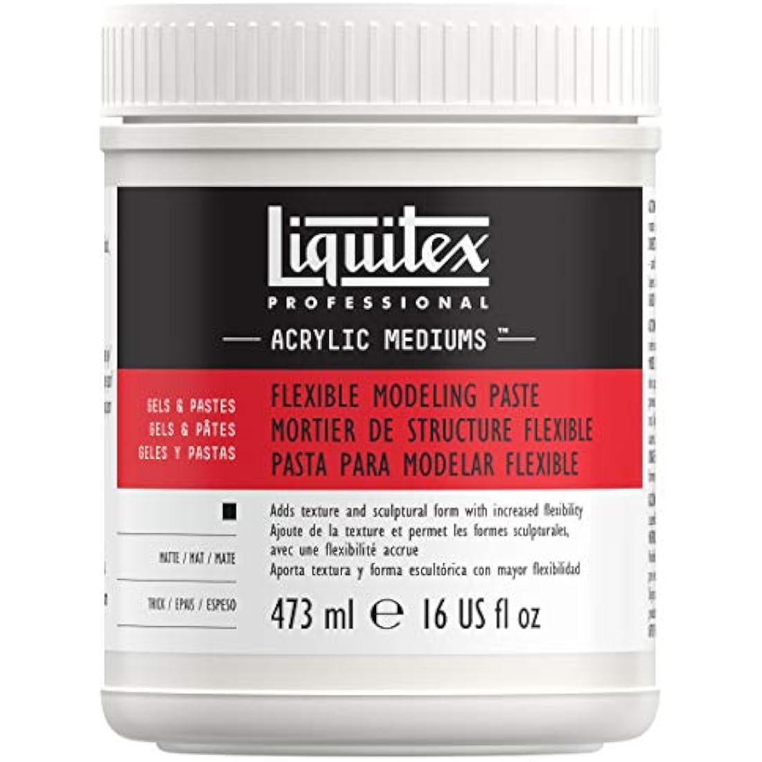 Liquitex 8916 Professional Flexible Modeling Paste Medium, 473 ml