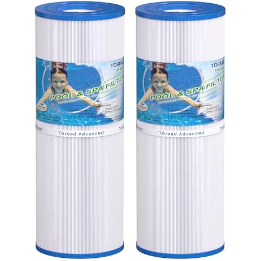 TOREAD TRF-4950 Spa Filter replacement for Unicel C-4950, Pleatco PRB50-IN, Guardian 413-212-02, Filbur FC-2390, 373045, 03FIL1600, 17-2380, J210/J220/J235/J245/J275, 5X13 Hot Tub Filter, 2Pack