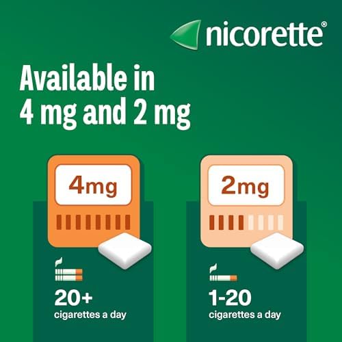 Nicorette Fruitfusion 4mg Gum (105 Pieces), Discreet Stop Smoking and Stop Vaping Aid, Helps Tackle Cravings and Withdrawal Symptoms, Nicotine Gum with Pleasant Fruit Flavour (Quit Smoking or Vaping)