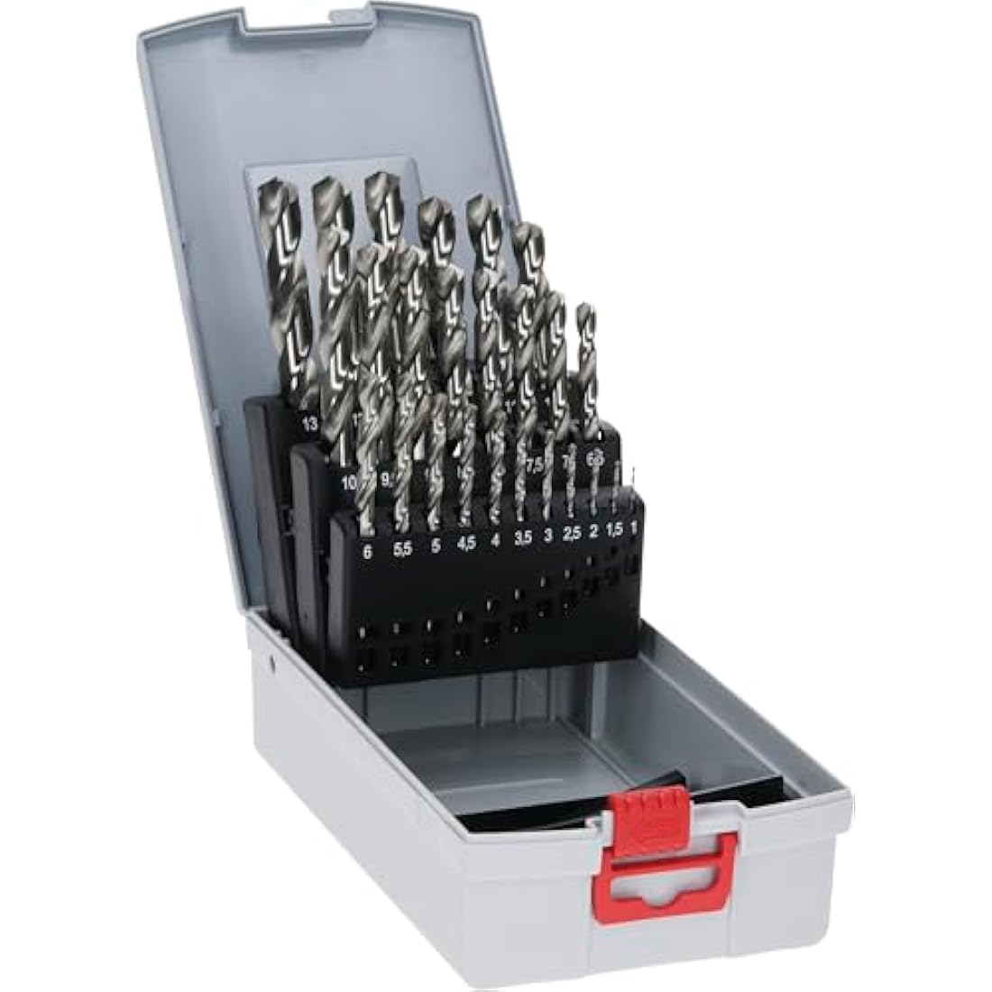 Bosch Professional 25pc. HSS-G ProBox Metal Drill Bit Set (for Steel, Ø 1-13 mm, Accessories Drill Driver and Drill Stand)