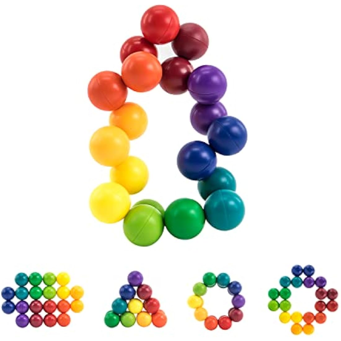 Zayin Fidget 3D Puzzle Ball Sensory Toys Office Desk Toy Used to Relieve Stress, Anxiety, Autism Toys Fun educational children's Toy Christmas Birthday Gift (Small 0.78in/2cm)