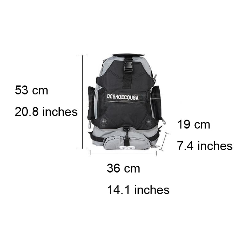 zalati Inline Skates Backpack Roller Skate Shoes Carrying Bag for Storage Easy to Carry Outdoor Sports - Black, L
