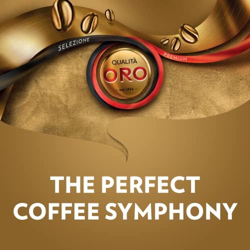 Lavazza, Qualità Oro, Coffee Beans, Ideal for Bean to Cup Machine and a Filter Coffee Machine, with Fruity and Flowery Aromatic Notes, 100% Arabica, Intensity 5/10, Medium Roast, 1 Kg