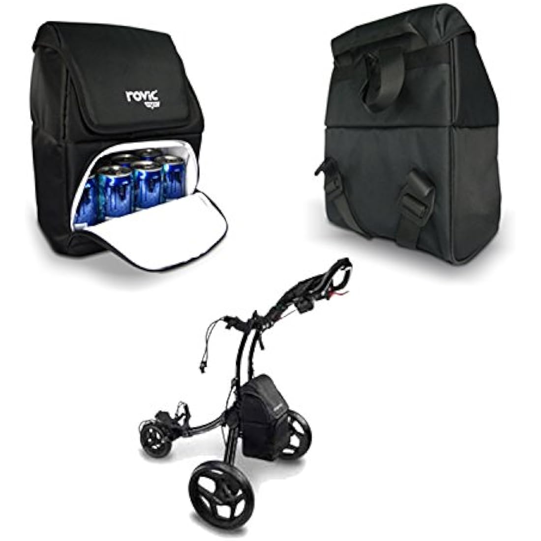 Rovic RV1C Golf Trolley Cooler Bag, Black