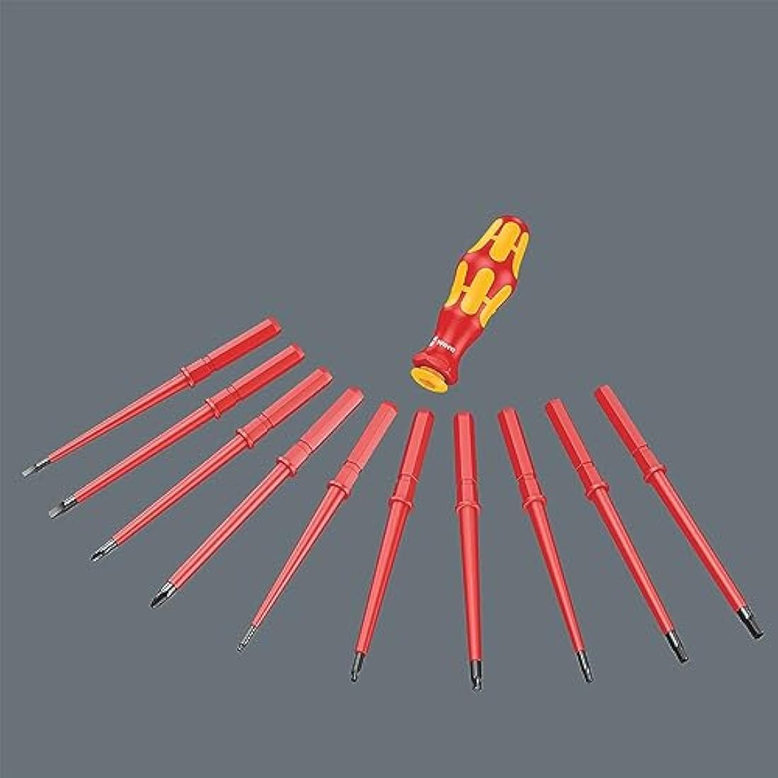 Wera Kraftform Kompakt VDE 7 Universal 1 Interchangeable Blade Screwdriver Set, PH/SL, 7PC, 05003470001