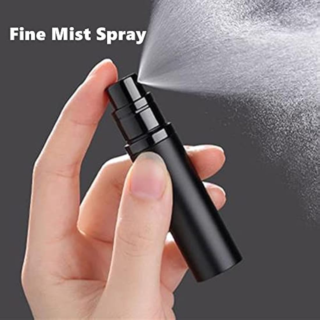 Aurdox Perfume Atomiser, Portable Travel Size Perfume Bottles, Dispensers, Atomizers with Pump for Women and Men, 5ml/black