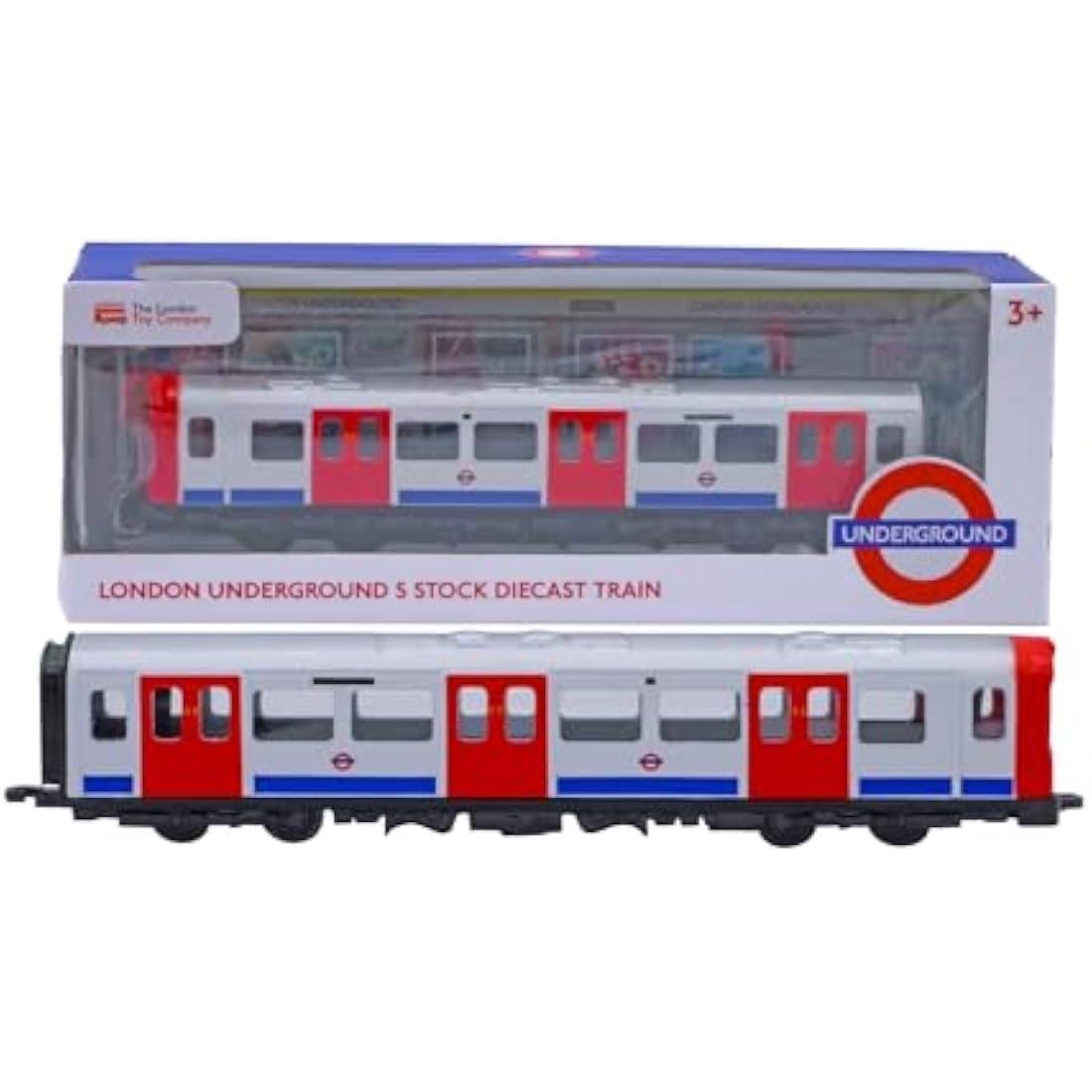 Officially Licensed London Underground Tube Train Diecast Model - Realistic Diecast Metal Toy for Kids and Collectors - Transport for London