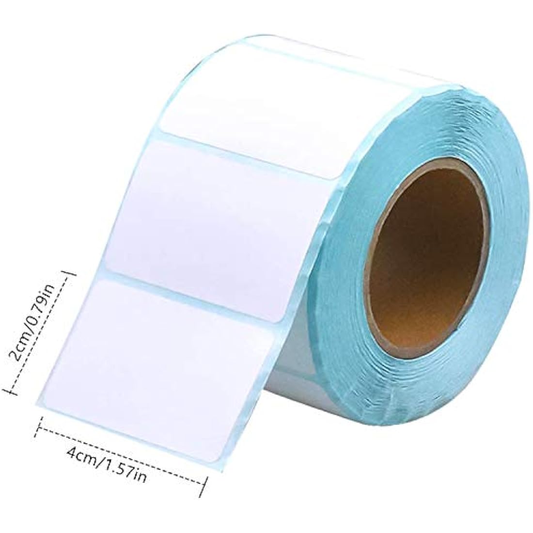 MELODYING 1000 Self Adhesive Label Sticker Address Labels Blank Roll 40mm x 20mm Office Kitchen White Food Labels for Catering Food Jars Sticky Stickers for Office Kitchen Printer