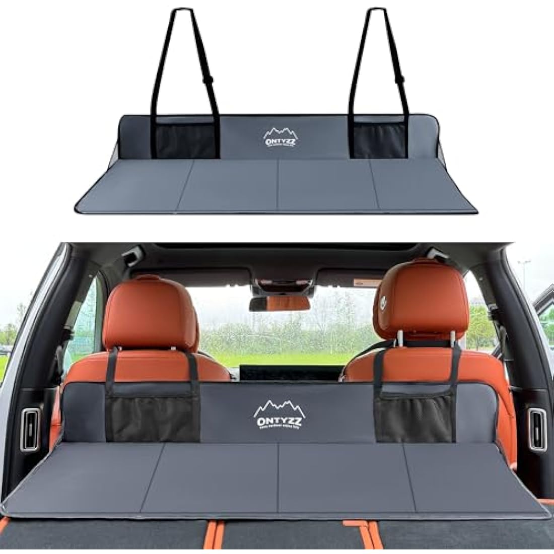 ONTYZZ Non-inflatable Car Camping Mattress Collapsible SUV Bed Mattress for Sleeping Portable Car Back Seat Extender for Car SUV Truck