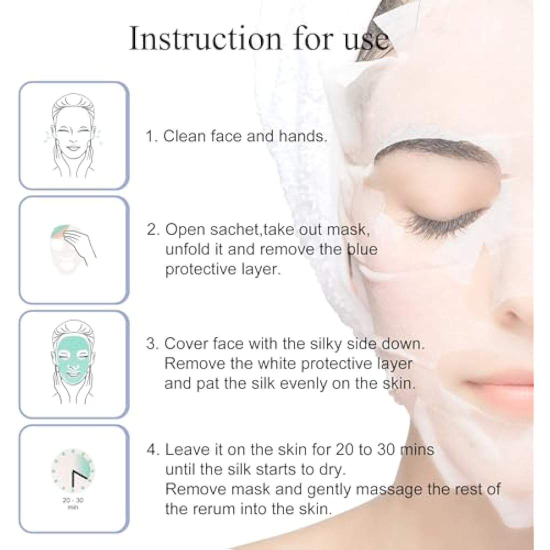 Dermaroller Facemask, 1 Pack (1 x 10 pieces)