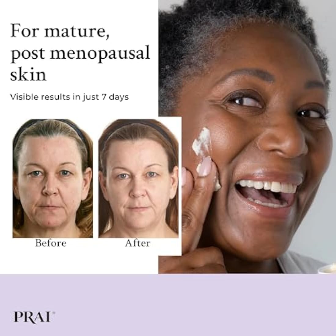 PRAI Platinum Firm & Lift Night Creme 50ml - Nourishing & Hydrating Overnight Moisturiser With Platinum, Shea Butter, Vitamin A - Plumps, Firms, Brightens - Reduces Appearance Of Wrinkles & Fine Lines
