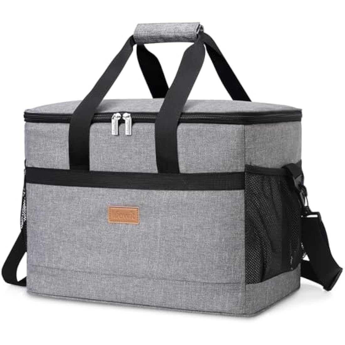 Lifewit Soft Cooler Bag with Hard Liner, Large Insulated Picnic Lunch Bag Box Soft-Sided Cooling Bag for Camping/BBQ/Family Outdoor Activities