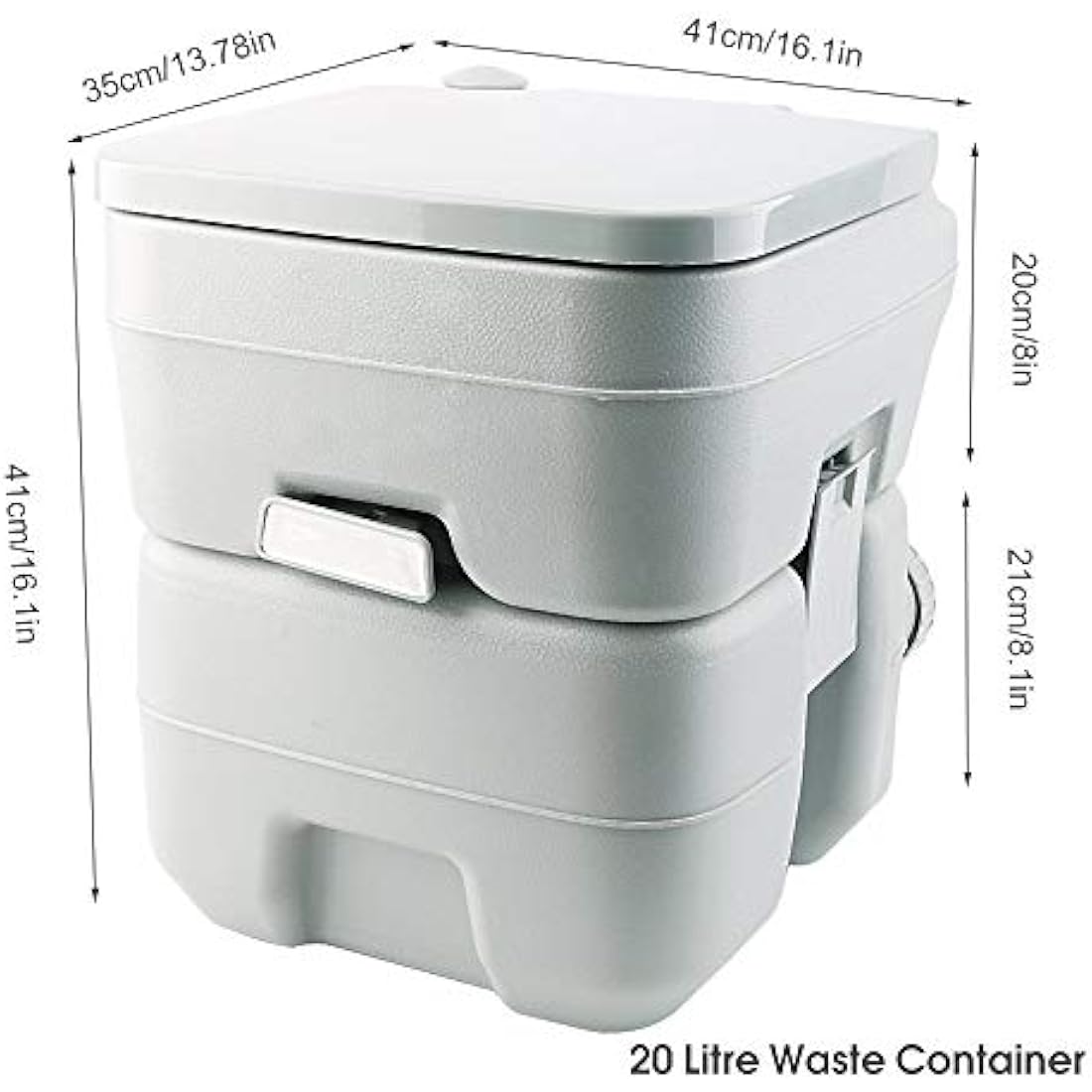 Krispich Portable Camping Toilet, 20L