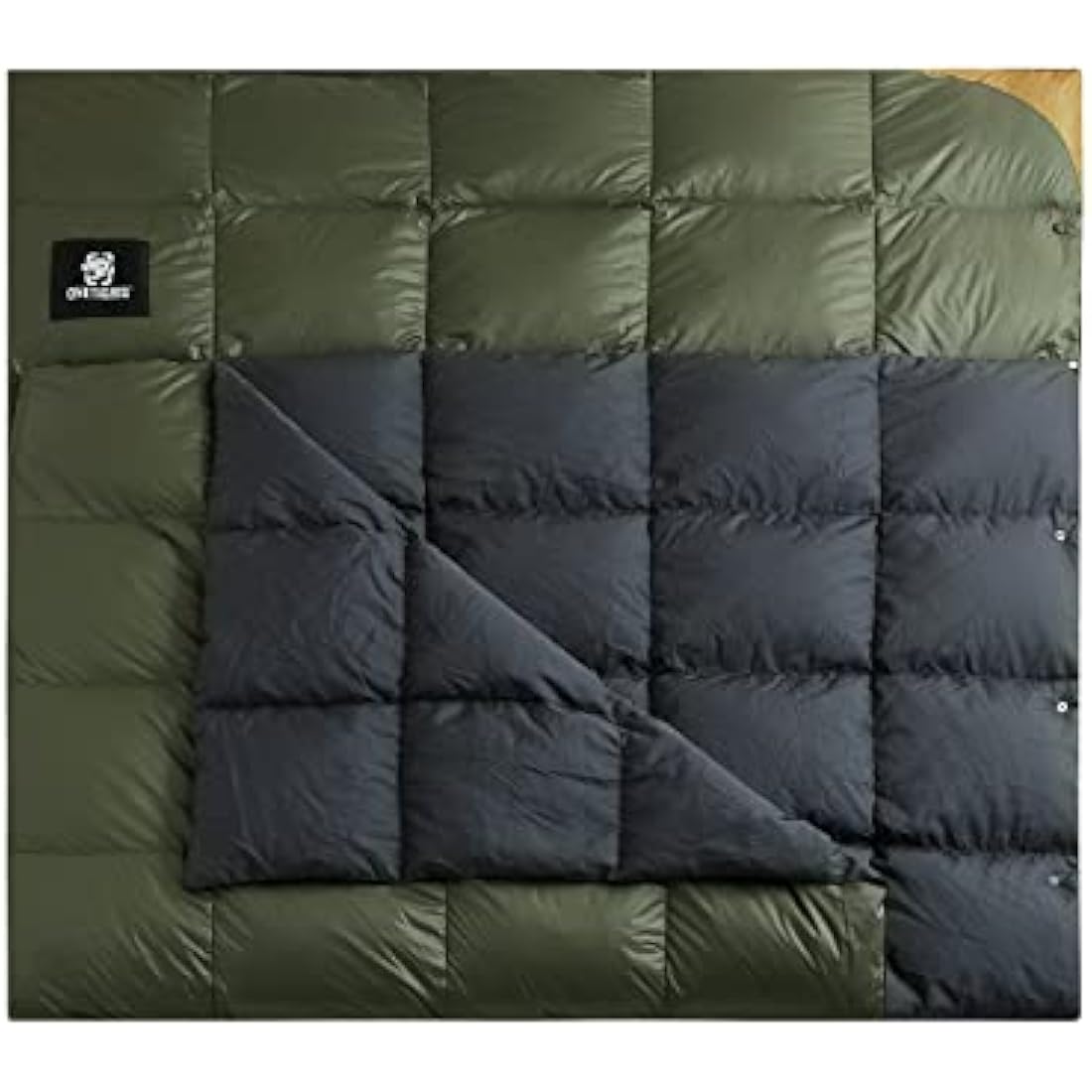 OneTigris Down Camping Blanket 1 Person/2 Person for Warm&Cold Weather Packable Puffy Backpacking Hiking Travel Lightweight Gardening Beach Picnic Quilt