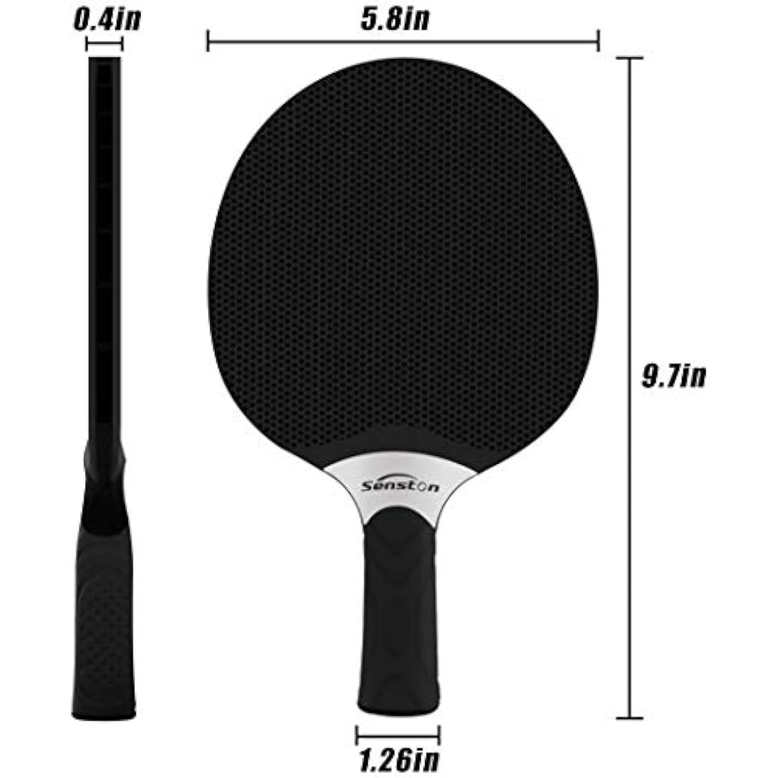Senston Table Tennis Rackets Set,Professional Ping Pong Paddle Set for 2-4 Players, Composite Rubber Ping Pong Paddle, Indoor or outdoor games.