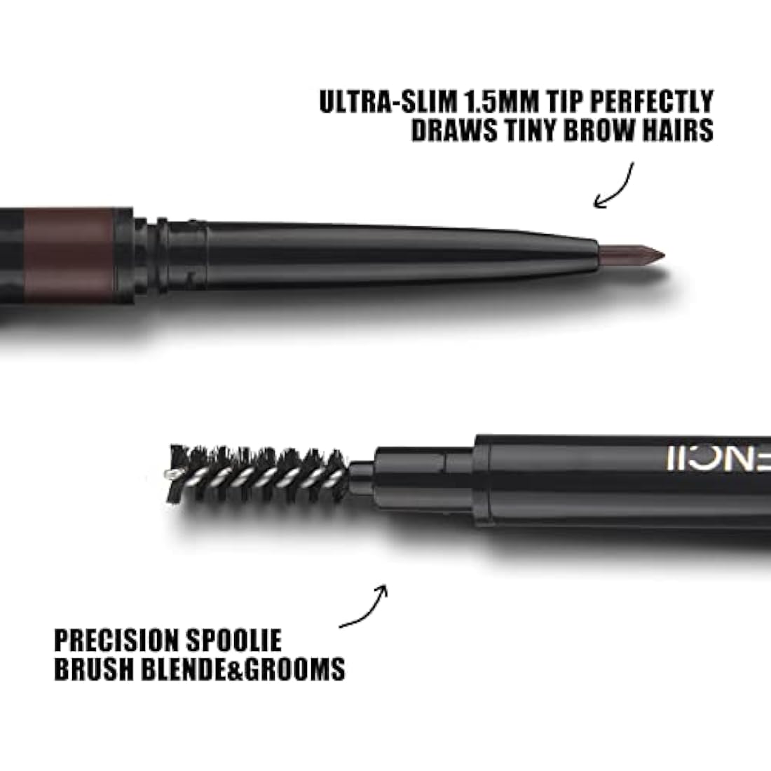 Natural Look Eyebrow Pencil, Long-Lasting & Waterproof, Precise Application, Vegan & Cruelty-Free 0.08g (104#Dark Brunette)