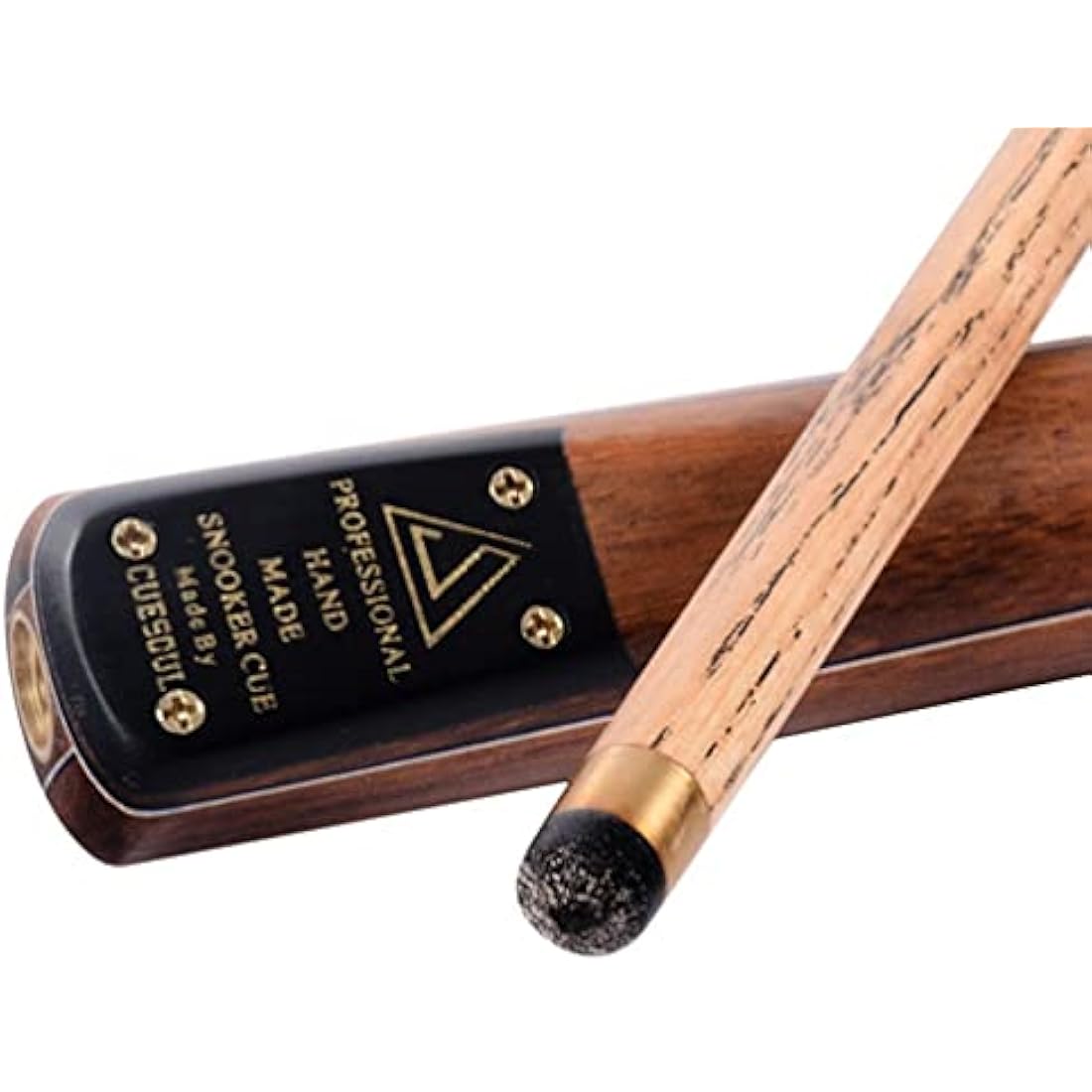 CUESOUL Classic Handmade 57 Inches 18oz Rosewood 3/4 Jointed Snooker Billiard Pool Cue, Rosewood Butts and Aluminum Telescope Extension with Leathertte Protective Case, 9.5mm Tip Snooker Cue Set