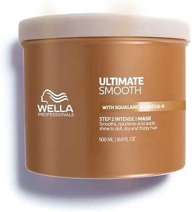 Wella Professionals Ultimate Smooth - With Squalane & Omega 9 - For Dry, Dull & Frizzy Hair - Hair Oil, Shampoo, Conditioner, Mask