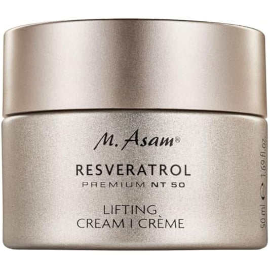 M. Asam Resveratrol Premium Lifting Cream (50ml) - Anti-Aging Face Moisturiser, Resveratrol Day and Night Cream, Hydrating Skin Care with Peptides, Vegan Face Cream