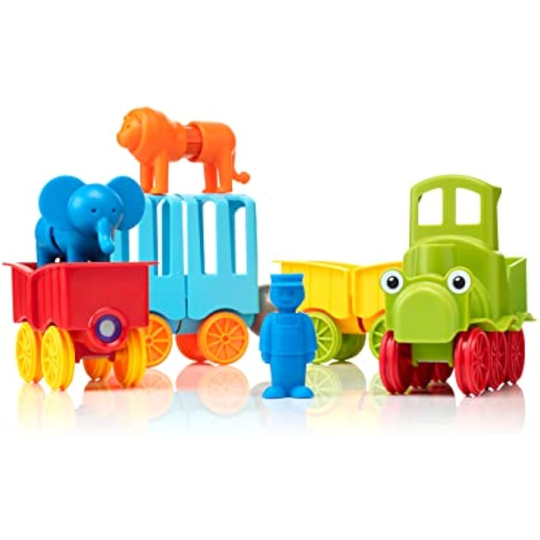 SMARTMAX - My First Animal Train, Magnetic Discovery Play Set, 25 pieces, 1-5 Years