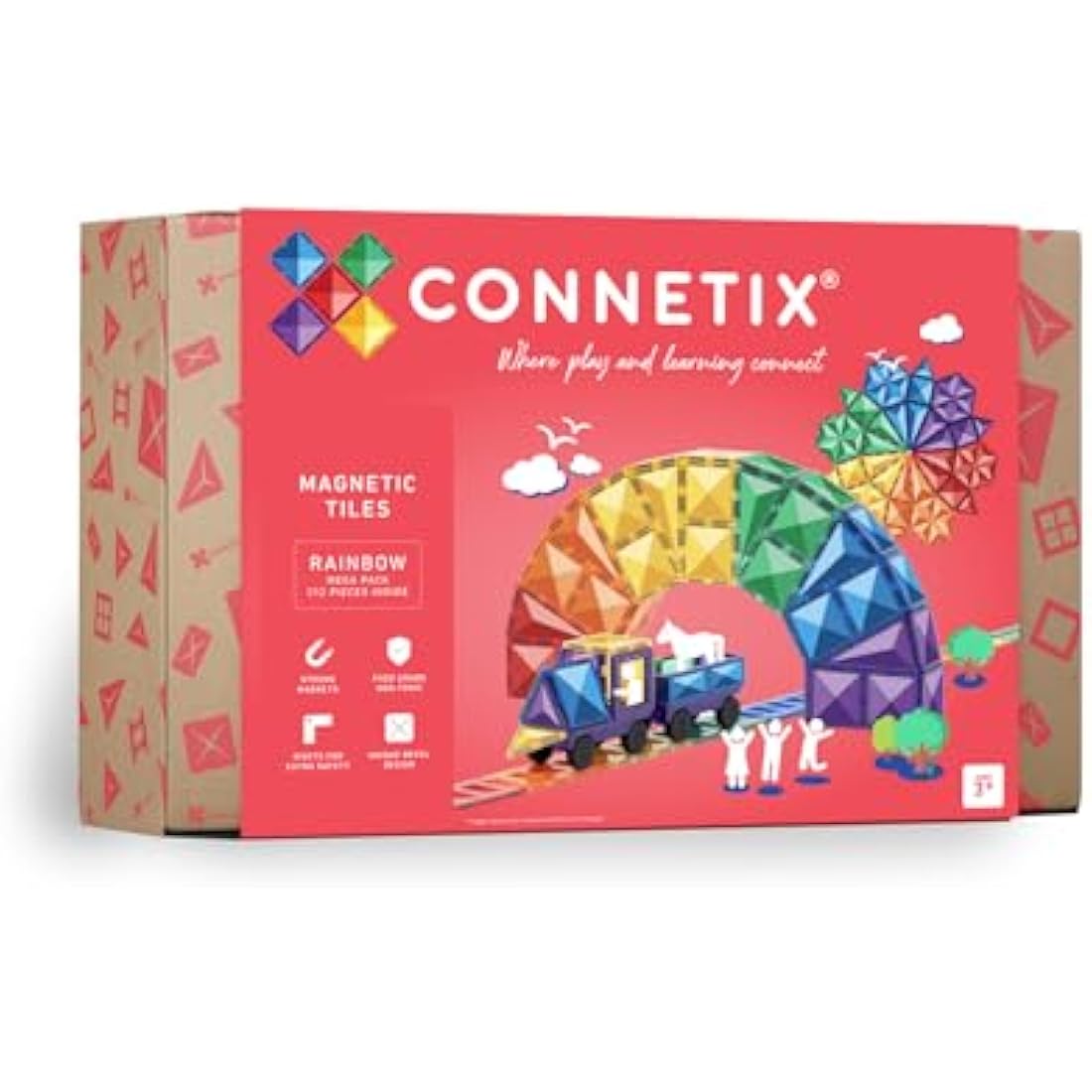 Connetix Rainbow Mega Pack, 212 Pieces