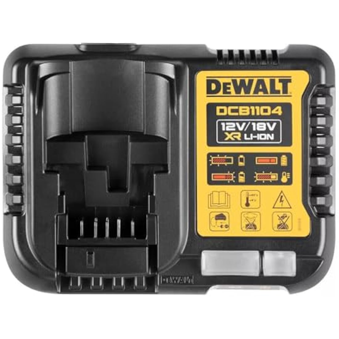 DEWALT DCB184 5.0ah 18v XR Lithium Ion Battery + DCB1104 Charger