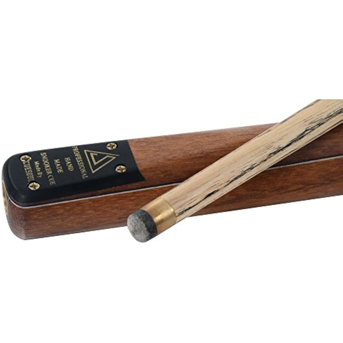 CUESOUL Classic Handmade 57 inches 18oz Rosewood 3/4 Jointed Snooker Billiard Pool Cue with Case, rosewood Butts and leathertte Protective Cue Case-9.5mm Tip Snooker Cue Set