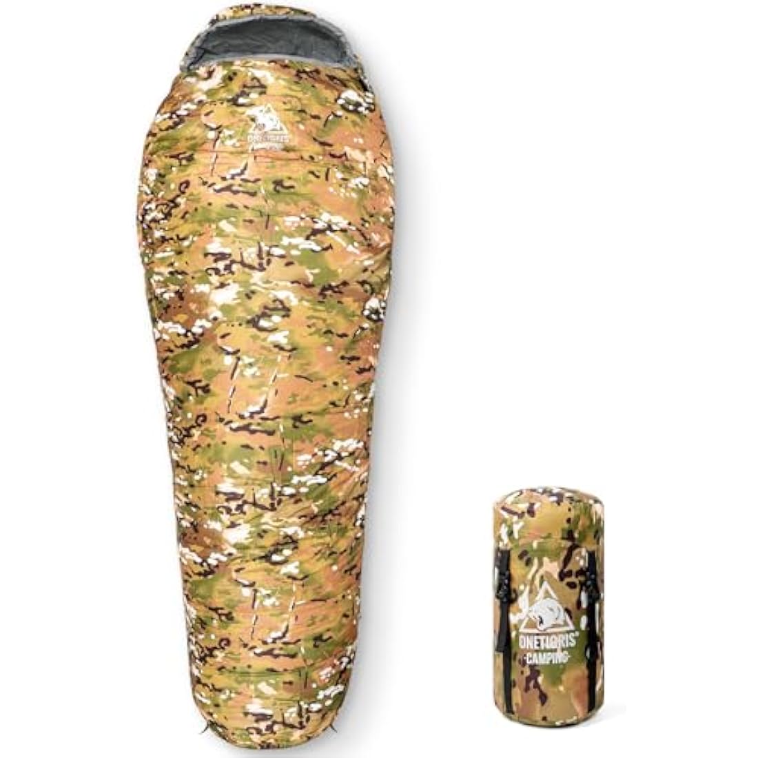 OneTigris Sleeping Bag, Survival Gear, 32°F Cold Weather Mummy Sleeping Bag for Camping Hiking Backpacking