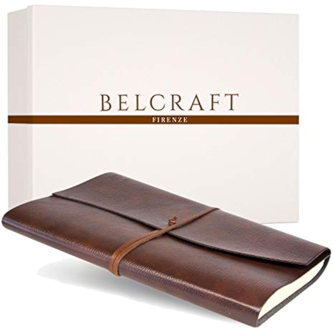 Tivoli Liscio A4 Large Recycled Leather Journal, A4 (21x30 cm) Brown