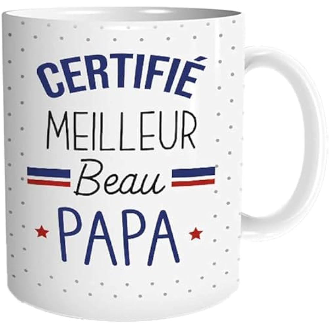 Mug with "Meilleur Beau Papa" ("Best Dad") Design [French Language]