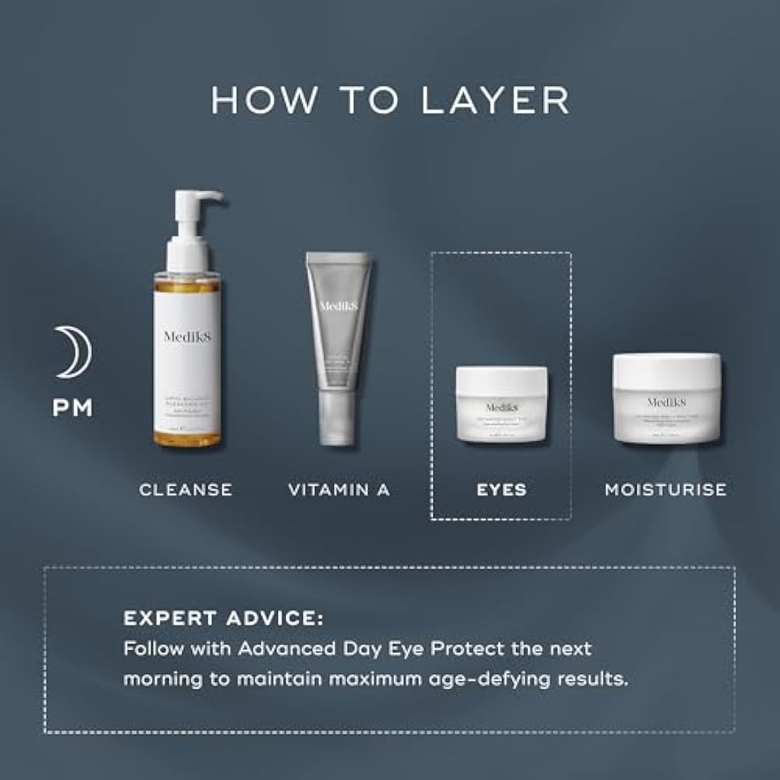 Medik8 Advanced Night Eye - Rejuvenating Eye Cream - Smooth Fine Lines & Brighten Dark Circles - 15ml