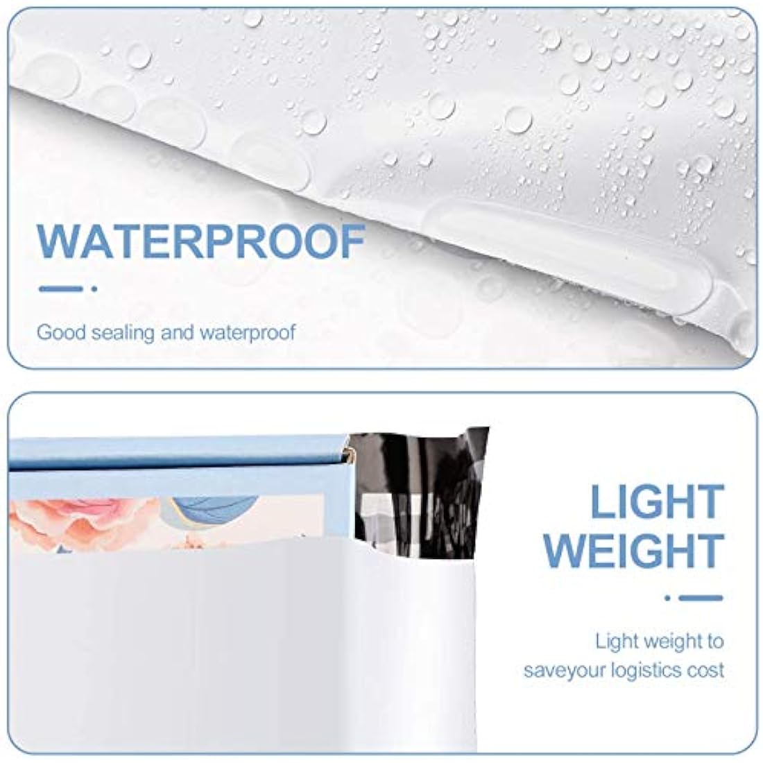 Switory Parcel Bags 12x16 Inch Mailing Bags Waterproof,Packaging Bags Poly Nylon Self-Seal Parcel Bags for Posting Clothes,100Pcs (30.5x39.5cm,White)